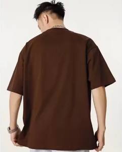 Ropa de hombre 2025 Colección de verano Camiseta de algodón 100% funcional de alta densidad 255G Color sólido Hombro de manga corta - Product Image 3