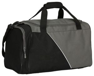 Vente en gros de sac polochon gris noir léger Bagage de voyage portable à fermeture éclair Polyester durable et respirant pour le sport décontracté - Product Image 1