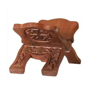 Design élégant bois sculpté maison islamique coran support de lecture Ramadan Vintage fait à la main moderne en bois coran Rehal support - Product Image 5