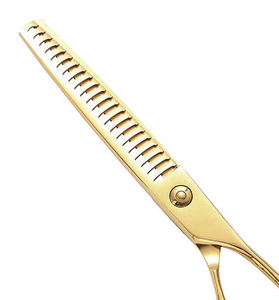 Ciseaux de coiffure professionnels de luxe portables, à effiler et à tailler, en acier inoxydable, multifonctionnels, avec logo personnalisé - Product Image 4