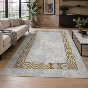 <b>Rug</b> Weavers RW7078 Interval Silver Modern Washable <b>Rug</b> Dropshipping Wholesale Washable Chenille 10 Sizes - Product Image 1