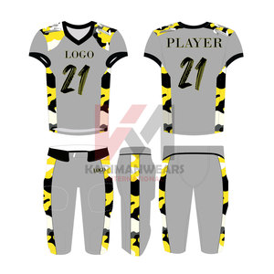 Ensembles d'uniformes de football américain personnalisés nouvelle conception de sublimation uniformes d'équipe personnalisables en gros avec une qualité supérieure - Product Image 2