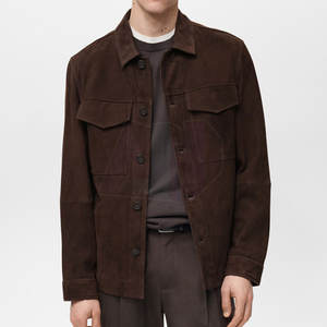 Timeless Casual Outerwear <b>Suede</b> <b>Jacket</b> Refined Texture Comfortable Wear Designed For Travel And Everyday Fashion - Product Image 2