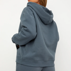 Sudadera Extra Grande para Mujer, 100% Algodón, Estilo Casual, Felpa, Ropa Deportiva con Logotipo Frontal Personalizado - Product Image 6