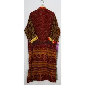 Hippie bohème Style été plage fête porter Vintage japonais Patchwork soie Kimono femmes taille unique indien soie respirant doux - Product Image 3