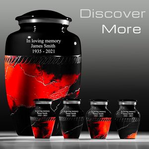 Personalized <b>Urns</b> for Human Ashes Cremation <b>Urns</b> Funeral Women & Men Decorative <b>Urns</b> <b>Large</b> Blue Custom SIze - Product Image 3