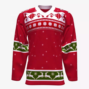 Dernière arrivée maillot de Hockey sur glace de haute qualité en vrac quantité impression par sublimation conception personnalisée OEM ODM disponible - Product Image 1