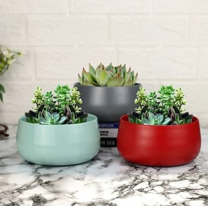 Maceta de aluminio con relieve floral con acabado blanco brillante, ecológica y ligera para jardín doméstico, pantalla Interior moderna - Product Image 5