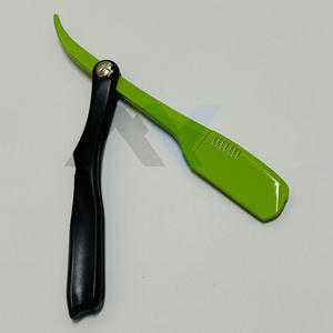 Upgraded Pinch Style Barber Straight <b>Razor</b> Single Edge <b>Razor</b> Folding Plastic Handle Manual Shaver <b>Men</b> Shaving Tool <b>Razor</b> - Product Image 1