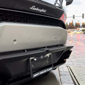 DADDY'S MONEY แต่ฉันคือ DADDY กรอบป้ายทะเบียนสแตนเลสหรูหราสำหรับรถยนต์ FORD DECKING CUSTOM 12x6 177 มม. - Product Image 3