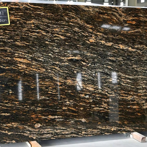 Losas de granito dorado fusión exótica moderna encimeras pulidas para cocina sala de estar para taller Villa Park con losa grande - Product Image 5