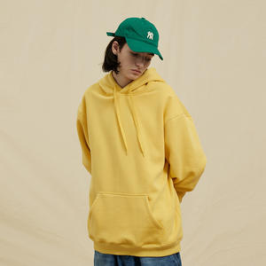 เสื้อฮู้ดแบบสวมศีรษะผ้าคอตตอน100% ขนาด14กรัมเสื้อมีฮู้ดผ้าฟลีซ350กรัมสำหรับทุกเพศ - Product Image 4