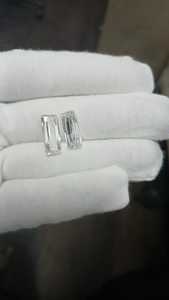 Diamant de laboratoire Baguette Step Cut Radiant Cut Melee DEF Color VS Clarity IGI Certified Loose Stone HPHT Processing - Product Image 3