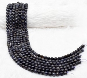 Cuentas Redondas de Iolita de 8mm de Alta Calidad, Cristal Natural Curativo para la Fabricación de Joyas y Meditación - Product Image 1