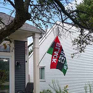 Paquete de 2 Banderas Black Lives Matter, Bandera BLM, Bandera Grande de 3x5 Pies para Protesta y Paz con Cabecera de Lona y 2 Ojales para el Hogar - Product Image 1
