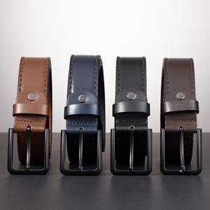 Cinturón Casual de Cuero de Búfalo Ecológico, Duradero y Personalizable de Primera Calidad para Hombre, con Hebilla Cuadrada, Ancho de 3.5 cm, Venta al por Mayor de Fábrica Akyol - Product Image 5