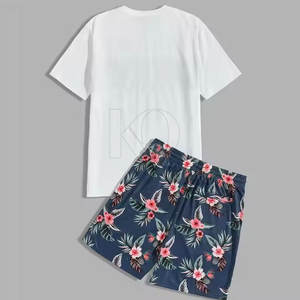 Conjunto de Camiseta y Pantalones Cortos Casuales de Verano para Hombre, 100% Algodón, Secado Rápido, Tela Ligera y Suave, Ajuste Cómodo, para Aventuras al Aire Libre y el Hogar - Product Image 3