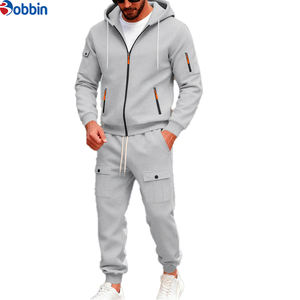 ชุดวอร์มแบบมีฮู้ด 2 in 1 ดีไซน์ unisex ผ้าฟลีซโพลีเอสเตอร์/คอตตอน ไซส์ EU  พร้อมโลโก้สั่งทำพิเศษ  มีเชือกผูก  กระเป๋าหลายช่อง เหมาะสำหรับฤดูหนาว - Product Image 1