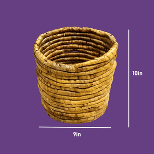 Maceta de jacinto de agua tejida a mano biodegradable ecológica para uso en jardín interior/exterior - Product Image 3