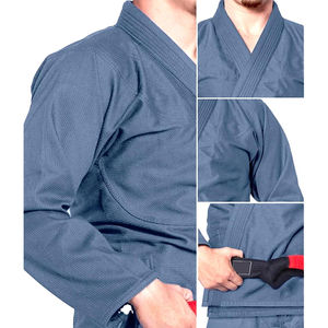 Nouveauté Uniforme en coton polyester personnalisé pour adultes Manches régulières Uniforme de MMA Karaté Ensembles d'arts martiaux Produit OEM - Product Image 5