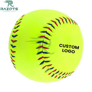 Pelotas de béisbol con hoyuelos blancos con costuras Rojas Máquinas de lanzamiento de diseño de alta durabilidad Pelotas de béisbol de rendimiento constante. - Product Image 3