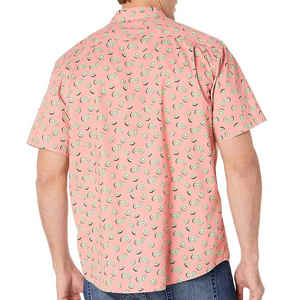 เสื้อฮาวายสำหรับผู้ชายผ้าทอลายทแยงแบบแห้งเร็วและกำหนดเองได้กระดุมปิด100% ผ้าทอลายทแยง - Product Image 3