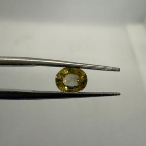 Saphir jaune véritable hautement poli traité thermiquement seulement pierre précieuse en vrac de forme ovale lisse pour la fabrication de bijoux fins - Product Image 5