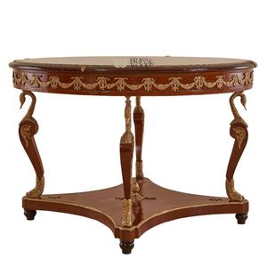 Mesa de Entrada Decorativa Clásica de Lujo en Latón y Madera - Product Image 4