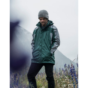 Veste de pluie de style rue imperméable pour l'hiver avec logo personnalisé de haute qualité brodé de coutures légères pour hommes - Product Image 3