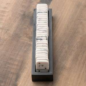 Jeu de dominos en marbre blanc, coffret cadeau, décoratif, articles promotionnels, cadeaux d'entreprise, dernières créations - Product Image 4