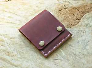 Portefeuille bifold en cuir véritable vintage à fermeture ouverte pour homme, design minimaliste, porte-monnaie LBW-0136 - Product Image 5