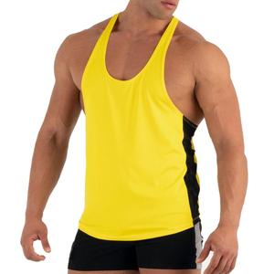 Gimnasio entrenamiento camiseta sin mangas hombres culturismo Fitness hombres chalecos secado rápido músculo hombres camisetas sin mangas OEM personalizado - Product Image 5