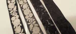 Intrincado 3D Floral bordado encaje Trim vibrante colorido tul tela para boda moda y decoración del hogar - Product Image 3