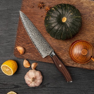 Venta al por mayor personalizado de alta calidad OEM ODM Venta caliente cuchillo de Damasco mango de palisandro mango de madera estabilizado cuchillo de Chef hecho a mano - Product Image 2