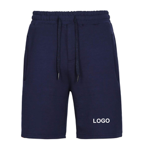 Pantalones cortos de correr para gimnasio estilo callejero para hombre, lienzo de la mejor calidad, cintura media, encaje, logotipo personalizado, patrón sólido, teñido liso, servicio OEM - Product Image 4