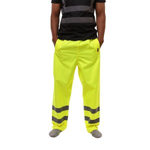 Pantalon de travail de sécurité à prix avantageux |   Pantalon de travail de sécurité élastique bicolore pour hommes |   Vêtements de travail haute visibilité pour autoroute et travaux de construction - Product Image 3