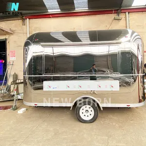 Qd Pasgeboren Mobiele Food Kar Mobiele Food Truck Te Koop Usa Custom Food Trailer Airstream Crêpe