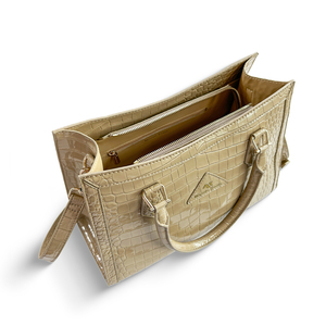 Sac à main en cuir verni de haute qualité de marque d'usine Min Ke OEM & ODM pour femmes sac de messager de luxe minimaliste de grande capacité - Product Image 4