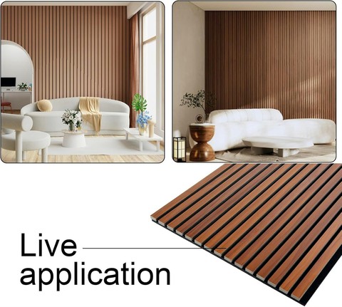 Competitively Priced Rubber Wood Acoustic Panels for Home Decor Soundproof Felt for Living Room Bedroom Kitchen School Interior