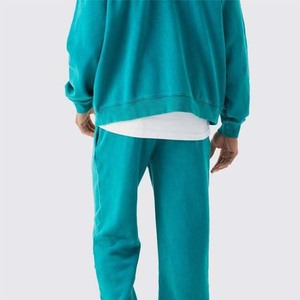 OEM personnalisé 420 Gsm fermeture éclair sweats à capuche et pantalons de survêtement surdimensionné ample Streetwear fabricant de survêtements hommes et femmes costume de sport - Product Image 5