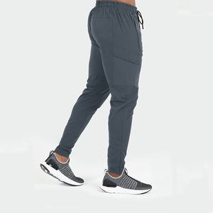 Men's Sport Pants Jogging Workout Adjustable <b>Elastic</b> <b>Waist</b> <b>Trousers</b> With Pockets Custom Logo Embroidery Joggers - Product Image 2