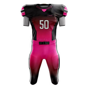ชุดยูนิฟอร์มอเมริกันฟุตบอลแบบขายส่งสั่งทำได้ แห้งเร็ว พิมพ์ลายแบบซับลิเมชั่น เสื้อและกางเกงทีม ชุดอุปกรณ์อเมริกันฟุตบอลระดับมืออาชีพ - Product Image 3