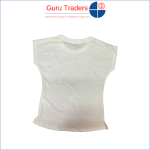 Personalización posible para 100% algodón hecho niñas Camisetas cuello redondo con mangas cortas al precio más bajo de mayorista genuino - Product Image 6