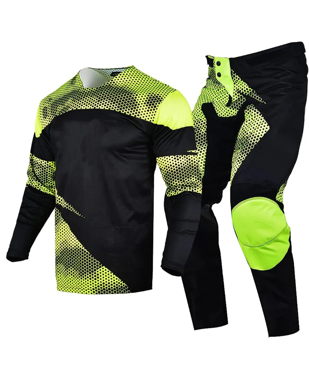 Parça motosiklet yarış Motocross Suit 2024 iyi malzeme Motocross yarış kıyafeti cepler ile satılık