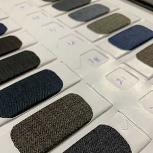 Most Searched Plain Dyed Heavyweight Slub Style Polyester Woolen Club Suiting <b>Fabric</b> for Garments Exports From India for Boys - Product Image 1