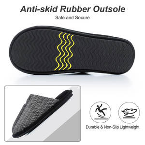 Pantuflas Deportivas de Lana Cálida para Hombre, Al Por Mayor, con Acolchado Suave de Espuma Viscoelástica, 140g de Peso de Tela, Comodidad Interior - Product Image 4