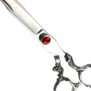 Ciseaux de coiffure professionnels ergonomiques pour droitiers, en acier inoxydable droit, légers et de haute précision - Product Image 6