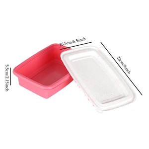 Lonchera Bento Personalizada/al por Mayor, Contenedor de Alimentos de Plástico Estilo Occidental para Comer Fuera, Trabajar, Hacer Picnic, Ir a la Escuela - Product Image 2