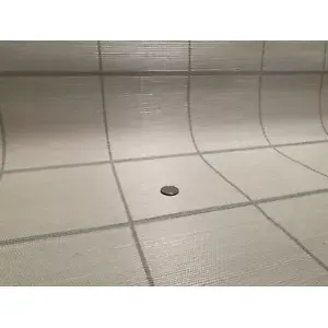 Papier peint Christopher Check par HARTMANN & FORBES 18YD Peel & Stick Sisal Grasscloth en couleur ardoise - Product Image 1