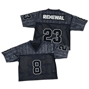 2025 hombres personalizados Vintage de gran tamaño Boxy Jersey Unisex fútbol americano Streetwear malla camiseta para Unisex - Product Image 2